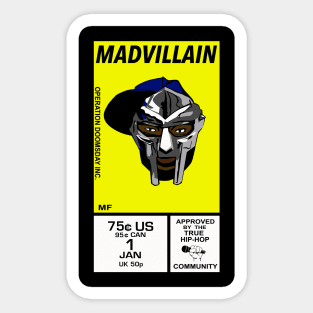 Madvillain Comics Late 80s Sticker